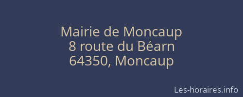 Mairie de Moncaup