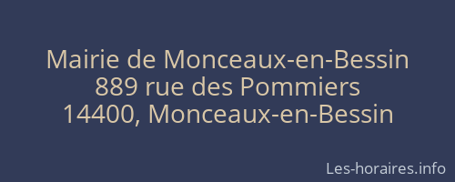 Mairie de Monceaux-en-Bessin