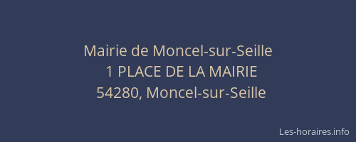 Mairie de Moncel-sur-Seille