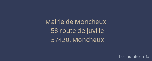 Mairie de Moncheux