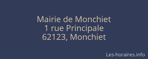 Mairie de Monchiet