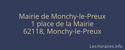 Mairie de Monchy-le-Preux