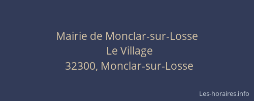 Mairie de Monclar-sur-Losse