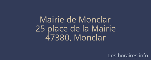Mairie de Monclar