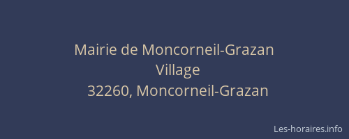 Mairie de Moncorneil-Grazan