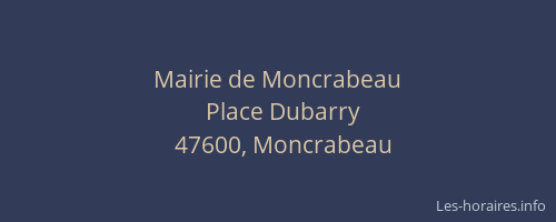 Mairie de Moncrabeau