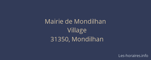 Mairie de Mondilhan