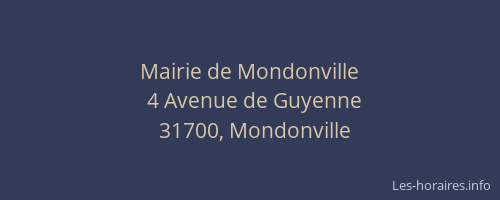 Mairie de Mondonville