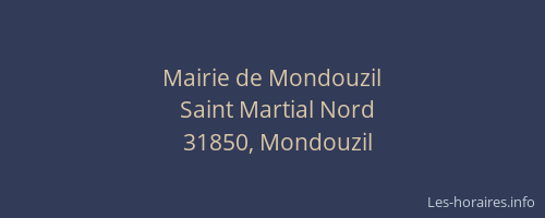 Mairie de Mondouzil