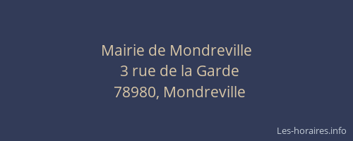Mairie de Mondreville