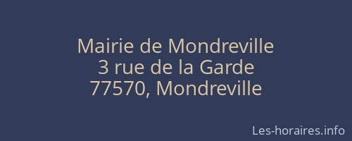 Mairie de Mondreville