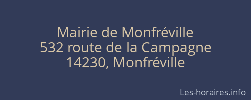Mairie de Monfréville