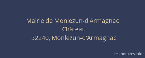 Mairie de Monlezun-d'Armagnac