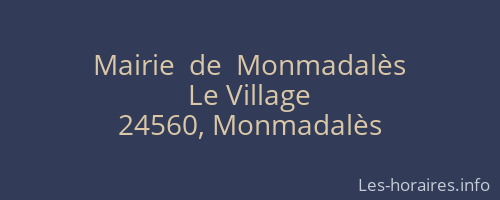 Mairie  de  Monmadalès