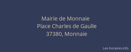 Mairie de Monnaie