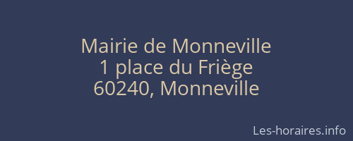 Mairie de Monneville
