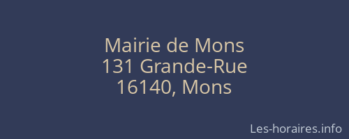 Mairie de Mons
