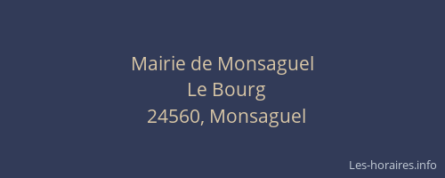 Mairie de Monsaguel