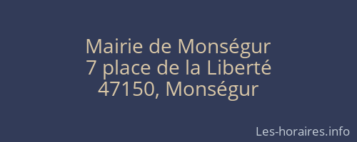 Mairie de Monségur