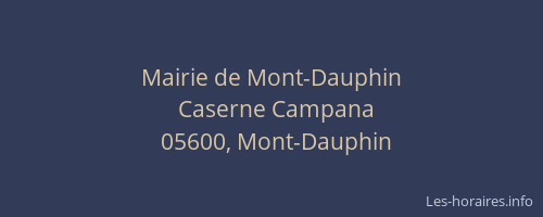 Mairie de Mont-Dauphin