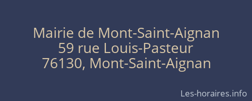 Mairie de Mont-Saint-Aignan