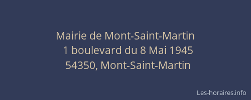 Mairie de Mont-Saint-Martin