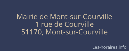 Mairie de Mont-sur-Courville