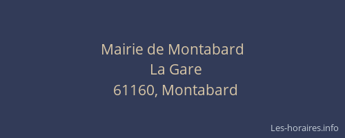 Mairie de Montabard