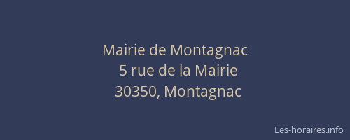 Mairie de Montagnac