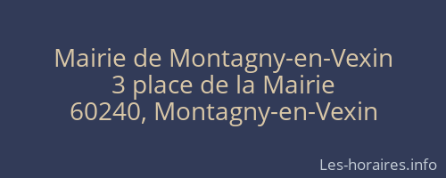 Mairie de Montagny-en-Vexin