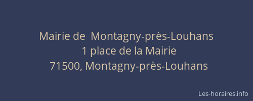Mairie de  Montagny-près-Louhans