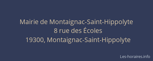 Mairie de Montaignac-Saint-Hippolyte