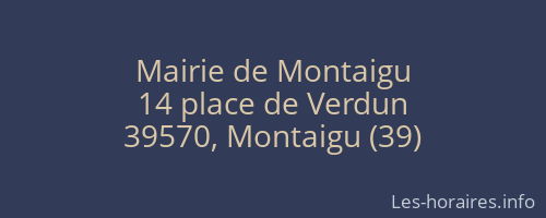 Mairie de Montaigu