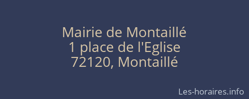 Mairie de Montaillé