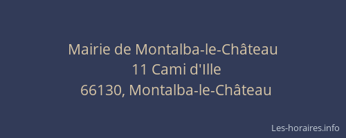 Mairie de Montalba-le-Ch&acirc;teau