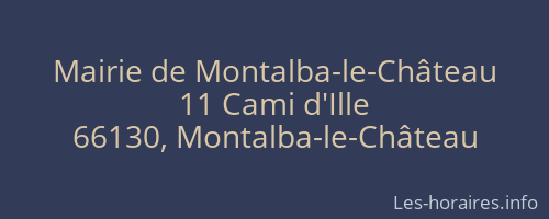 Mairie de Montalba-le-Château