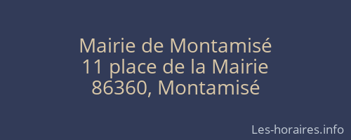 Mairie de Montamisé
