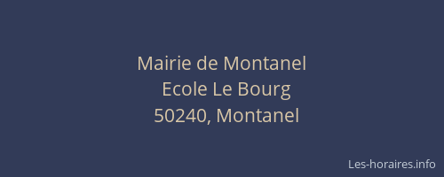 Mairie de Montanel