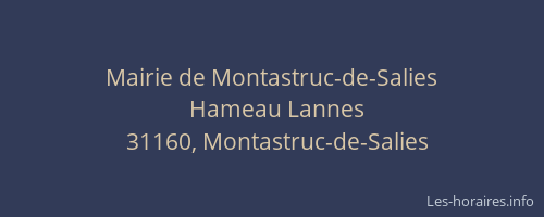Mairie de Montastruc-de-Salies