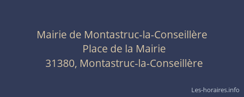 Mairie de Montastruc-la-Conseillère