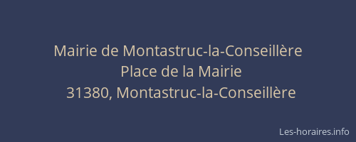 Mairie de Montastruc-la-Conseillère