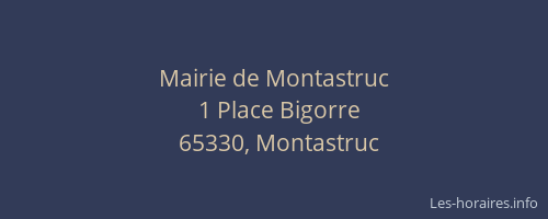 Mairie de Montastruc