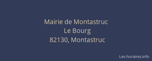 Mairie de Montastruc