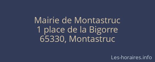 Mairie de Montastruc