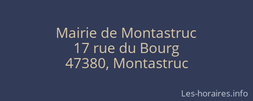 Mairie de Montastruc
