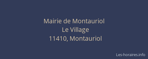 Mairie de Montauriol