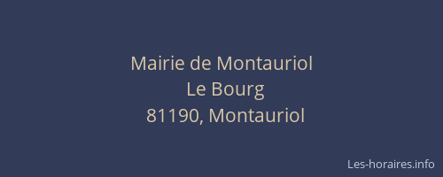 Mairie de Montauriol