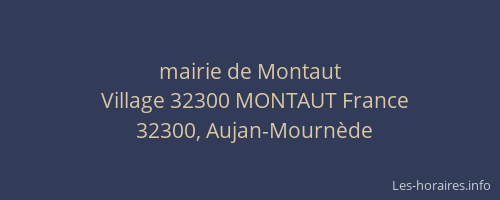 mairie de Montaut