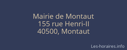 Mairie de Montaut