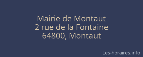Mairie de Montaut